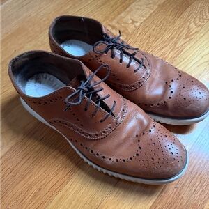 Cole Haan Tan Leather Oxford Shoes